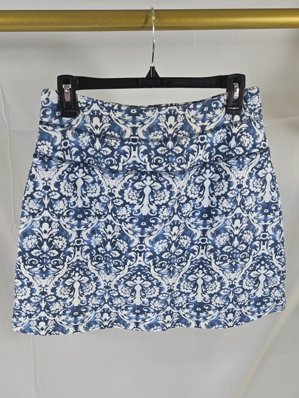 Nanette Lepore Blue and White Skort Medium